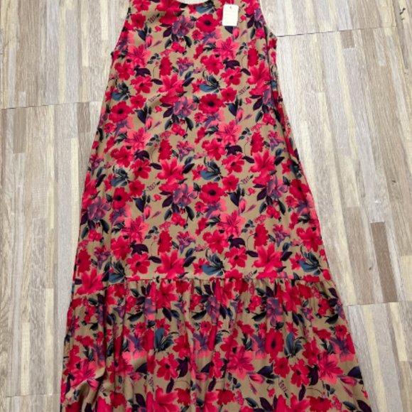 Jones Wear Dress RED Lacescape 4 - Picture 3 of 3